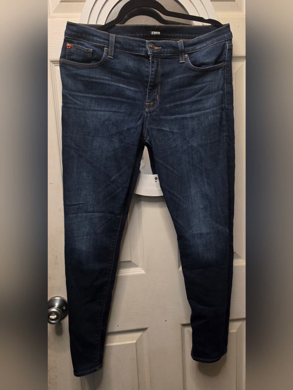 Hudson Krista Ankle Super Skinny Stretch in Deep Indigo